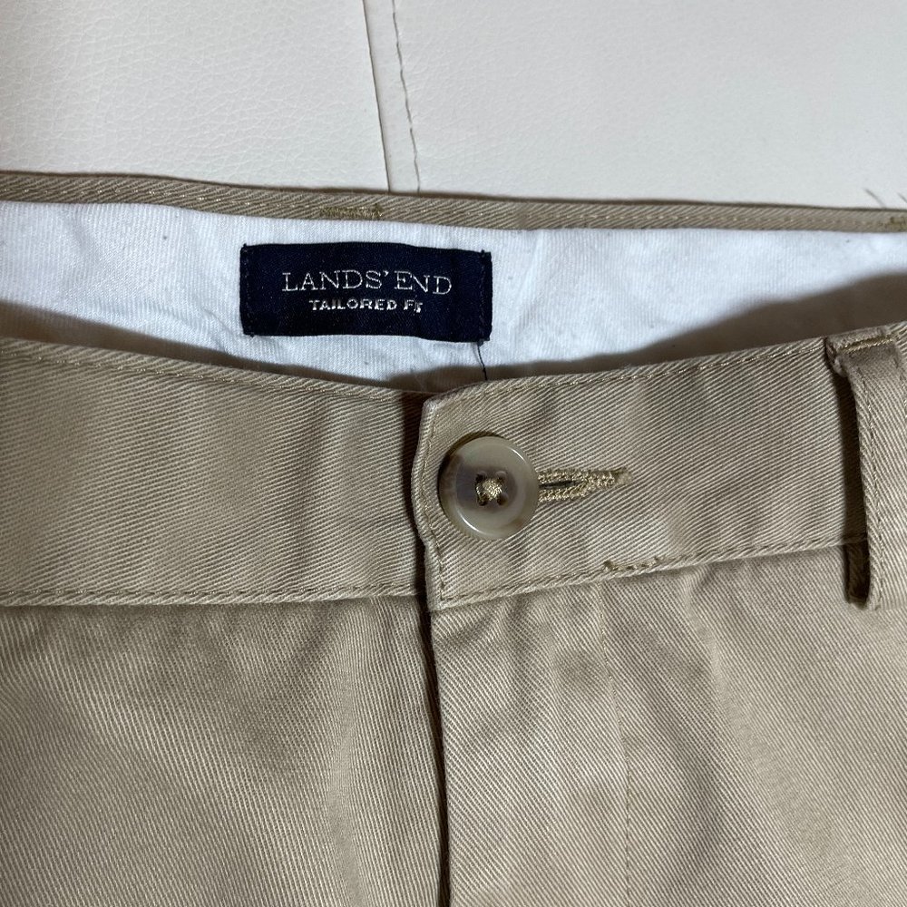 Men's Lands' End Khaki Pants, Size 36